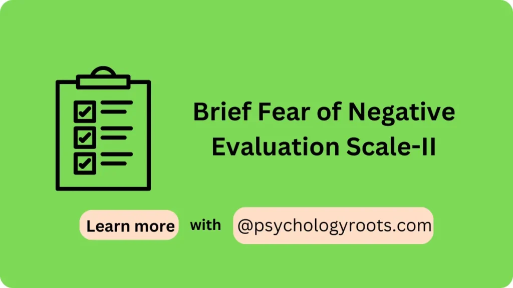 Brief Fear of Negative Evaluation Scale-II