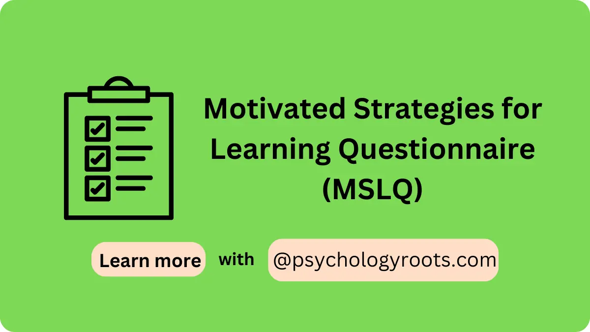 Motivated Strategies for Learning Questionnaire (MSLQ)