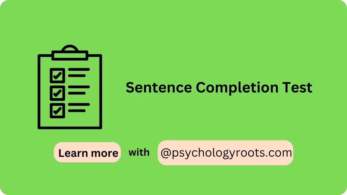 Sentence Completion Test