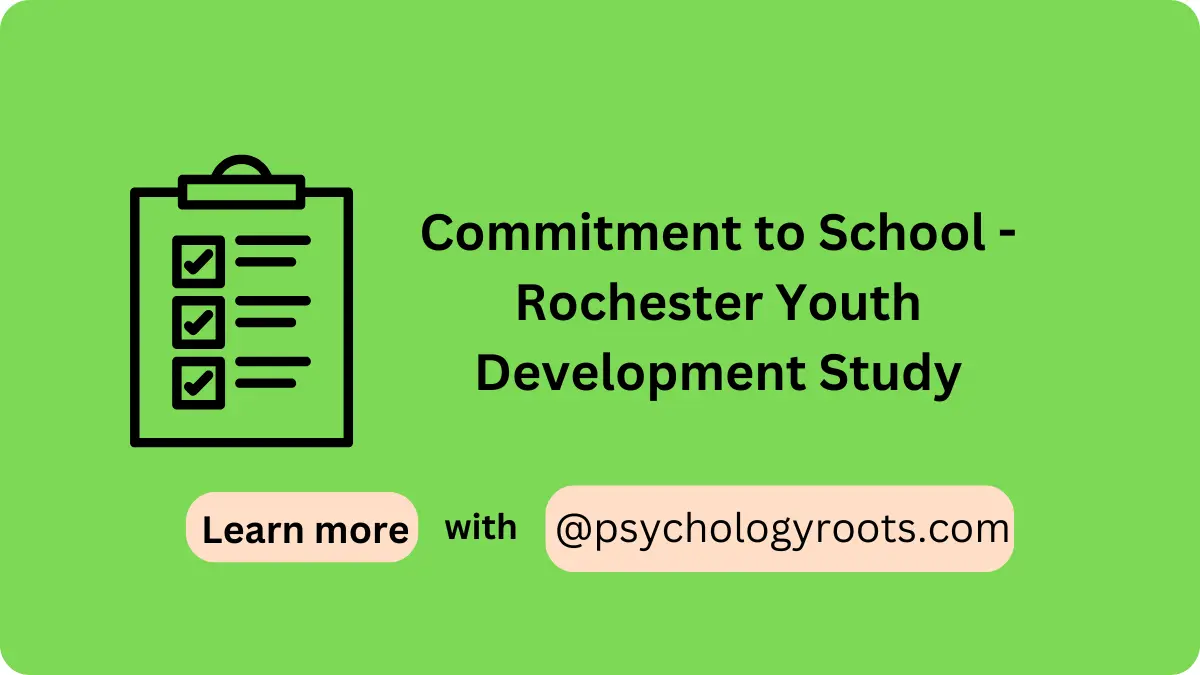 Commitment to School - Rochester Youth Development Study
